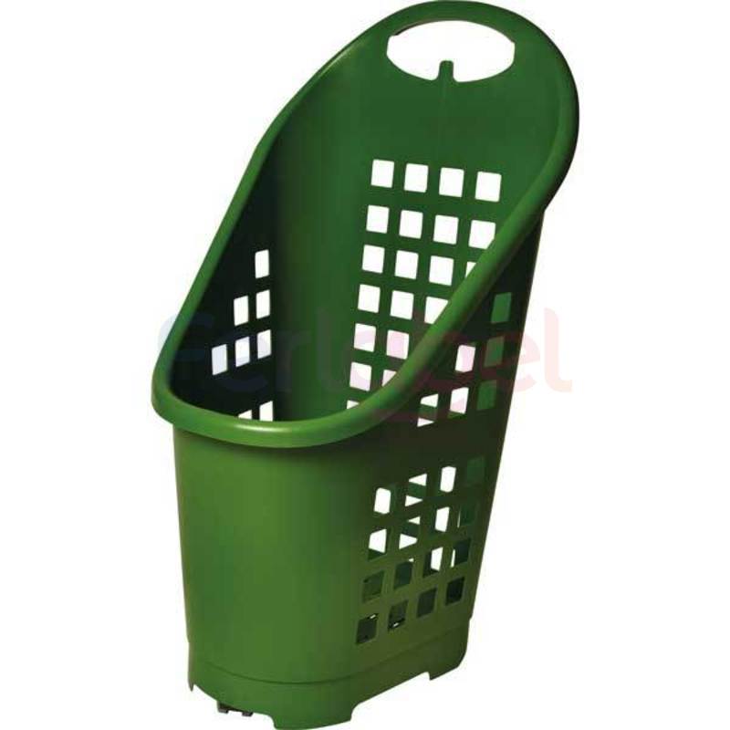 cestone spesa trolley trono 64 litri verde (conf 20 pezzi)