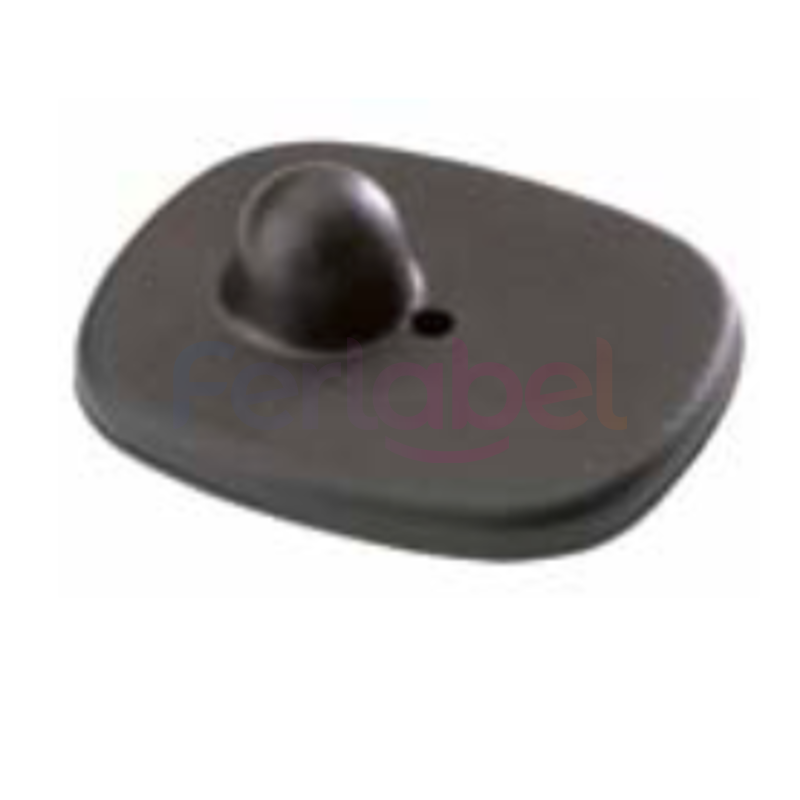 placca antitaccheggio mini hard checkpoint tag standard lock nera completa di chiodo (1.000 pz)
