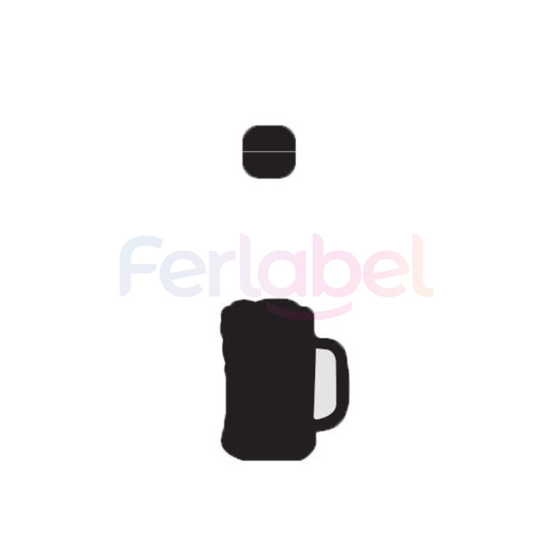 lavagna horeca birra 12x15h completa di base 5x5