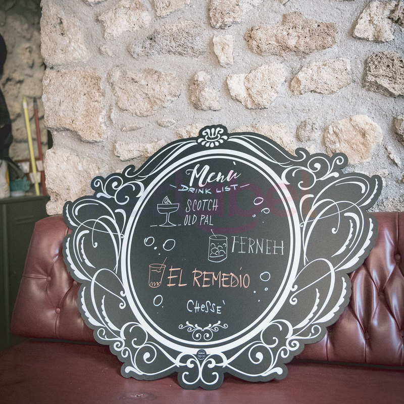 lavagna horeca style tondo 100x80h