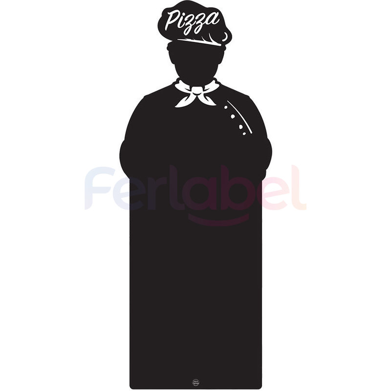 lavagna horeca da esterno chef pizza 55x140h