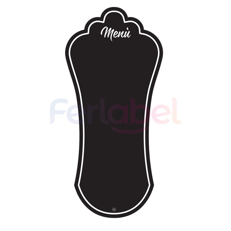 lavagna horeca da esterno sagomata menu 65x140h