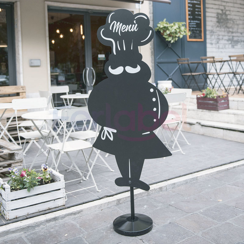 lavagna horeca da esterno bottiglia menu 40x140h