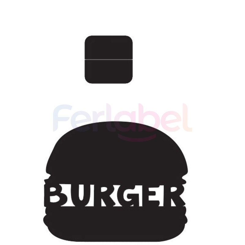 lavagna horeca burger 30x25h completa di base 10x10
