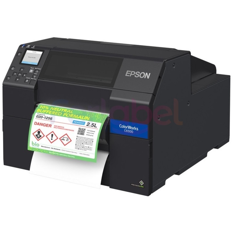 stampante per etichette a colori epson c6500 usb/lan + software nicelabel