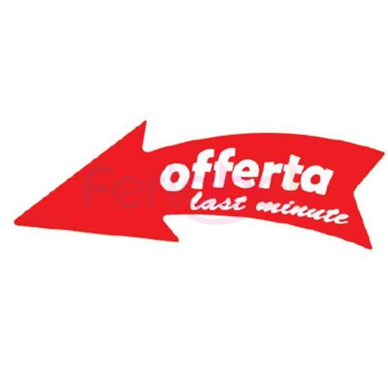 freccia promozionale con scritta offerta last minute (conf 5 pz)