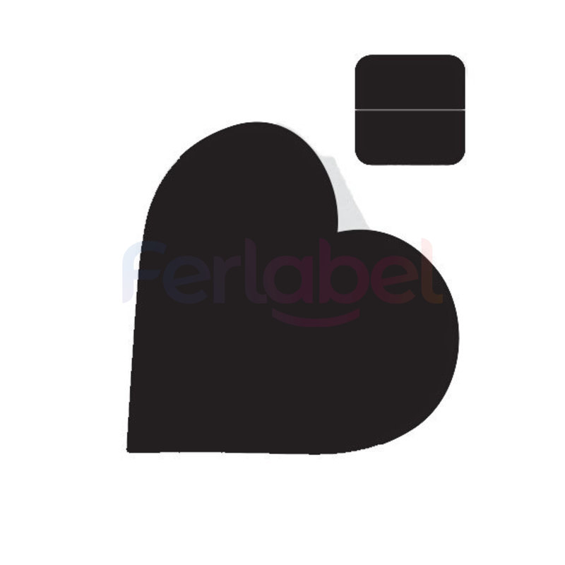 lavagna horeca cuore 30x30h completa di base 10x10 