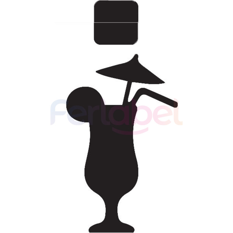 lavagna horeca cocktail 25x40h completa di base 10x10