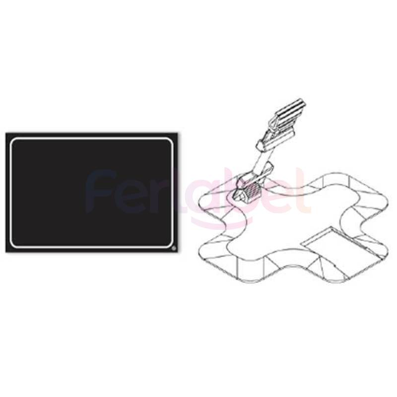 lavagna neutra black cancellabile + base (conf 25 pz)