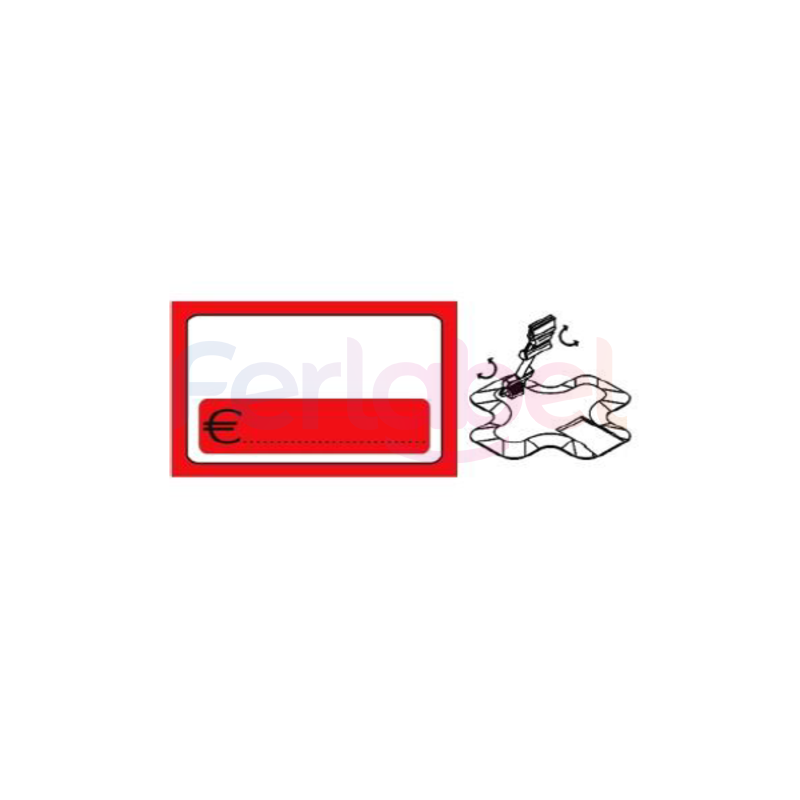 segnaprezzo pvc cancellabile 95x65 + base (25 pz)