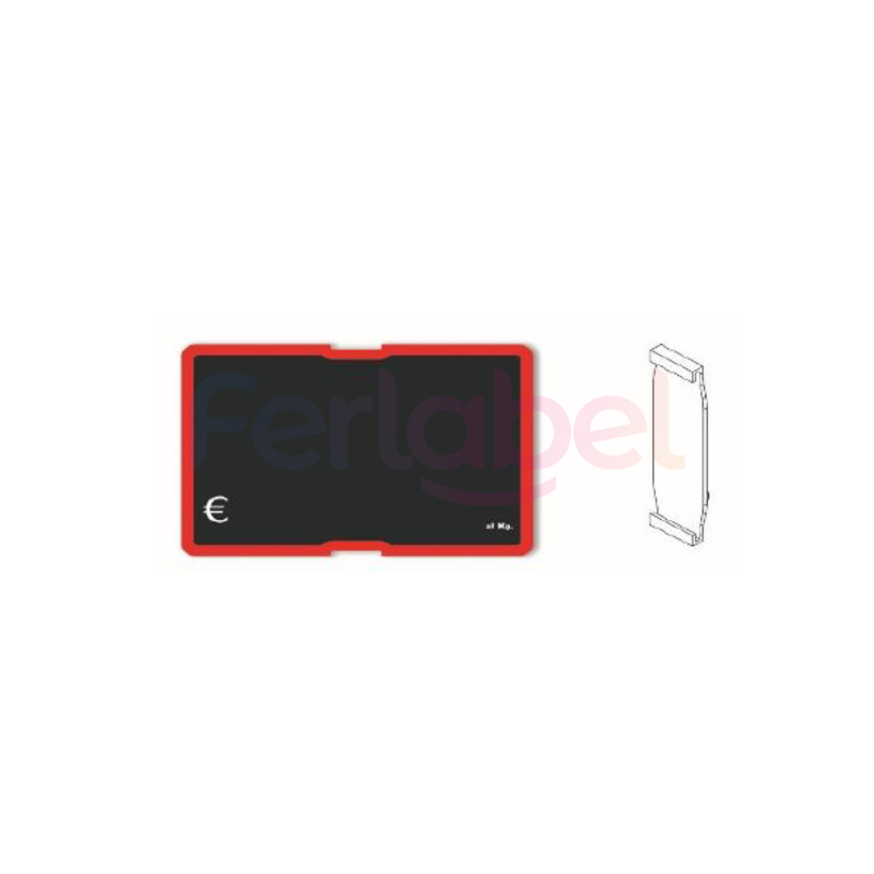 segnaprezzo cancellabile serie lavagna ppl in pp fustellato e stampato in serigrafia + inserto a \"c\" a7