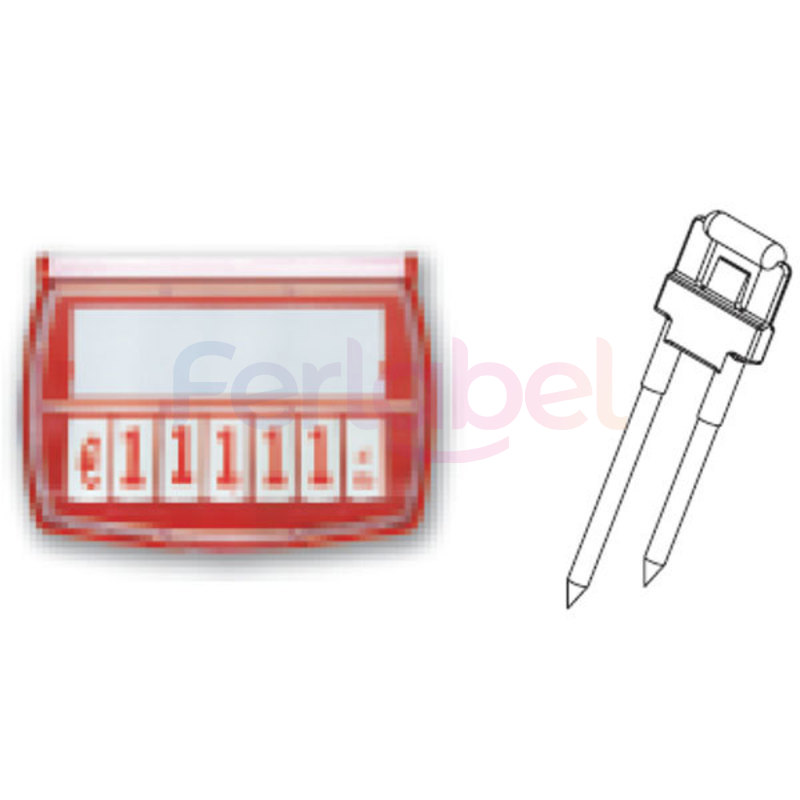 segnaprezzo eti jack + spillo 2 punte plastica (conf 25 pz)