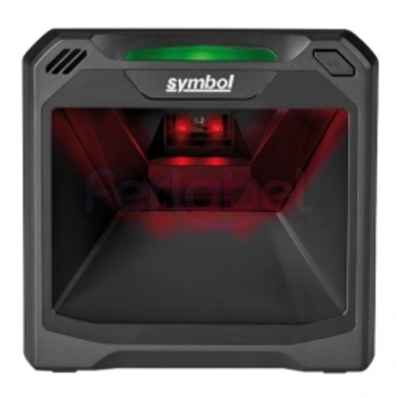 kit lettore zebra ds7708, area imager 2d, multi interfaccia (rs232, kbw, usb, ibm), eas, verticale + cavo usb