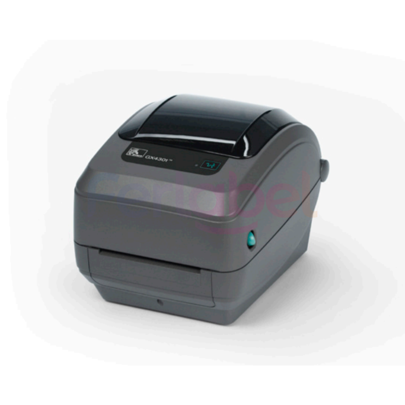 stampante zebra gx430t trasferimento termico 300dpi usb/rs232/lan sensore mobile rtc