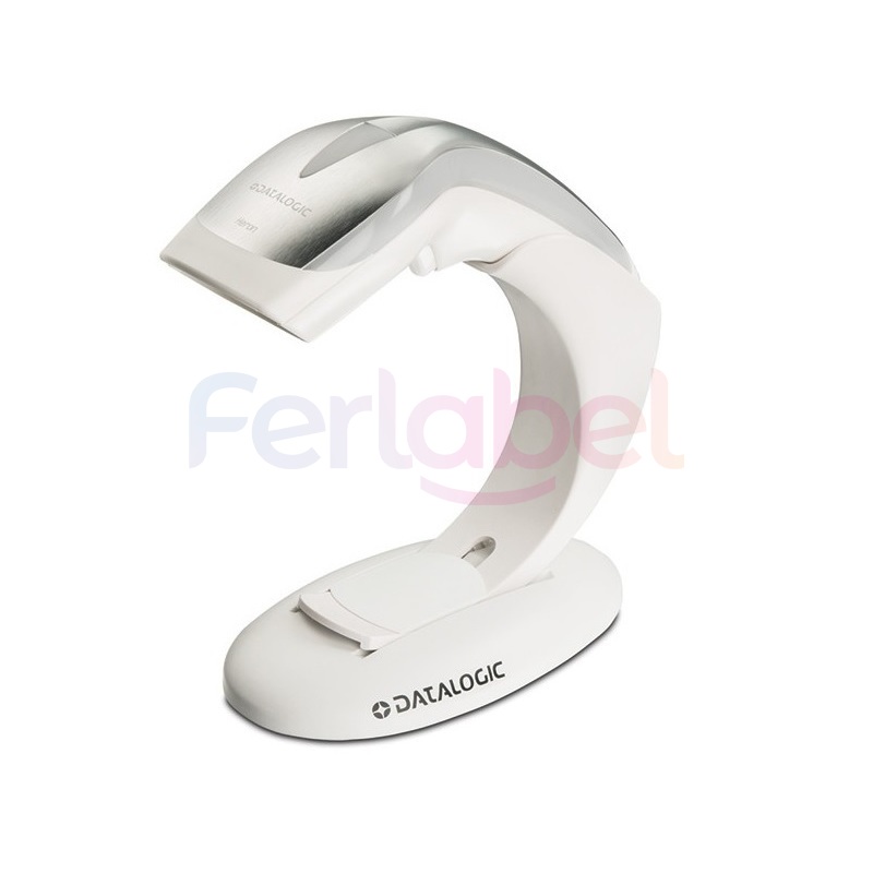 datalogic lettore heron hd3130 linear imager bianco con stand, solo lettore (cavo escluso)