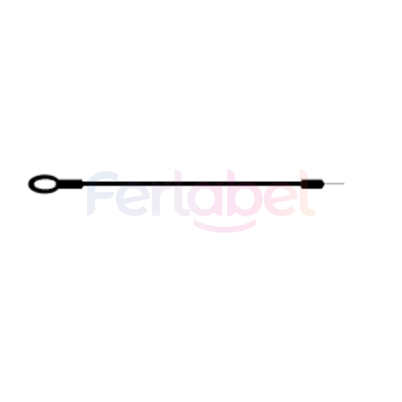 cavetto 1 asola nero 17 cm gommato conf. da 100 pz