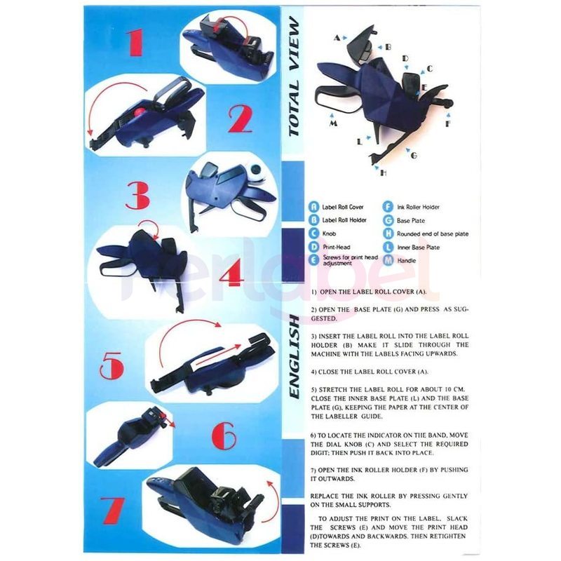 prezzatrice ferlabel 14 blu (26x16)