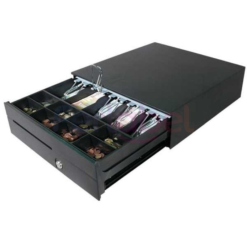 cassetto porta monete per registratore di cassa metapace k-1, grigio scuro