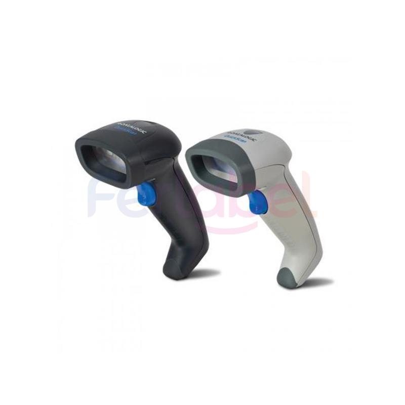 datalogic kit lettore quickscan qd2131 linear imager bianco, kbw + cavo 90g001010 + stand
