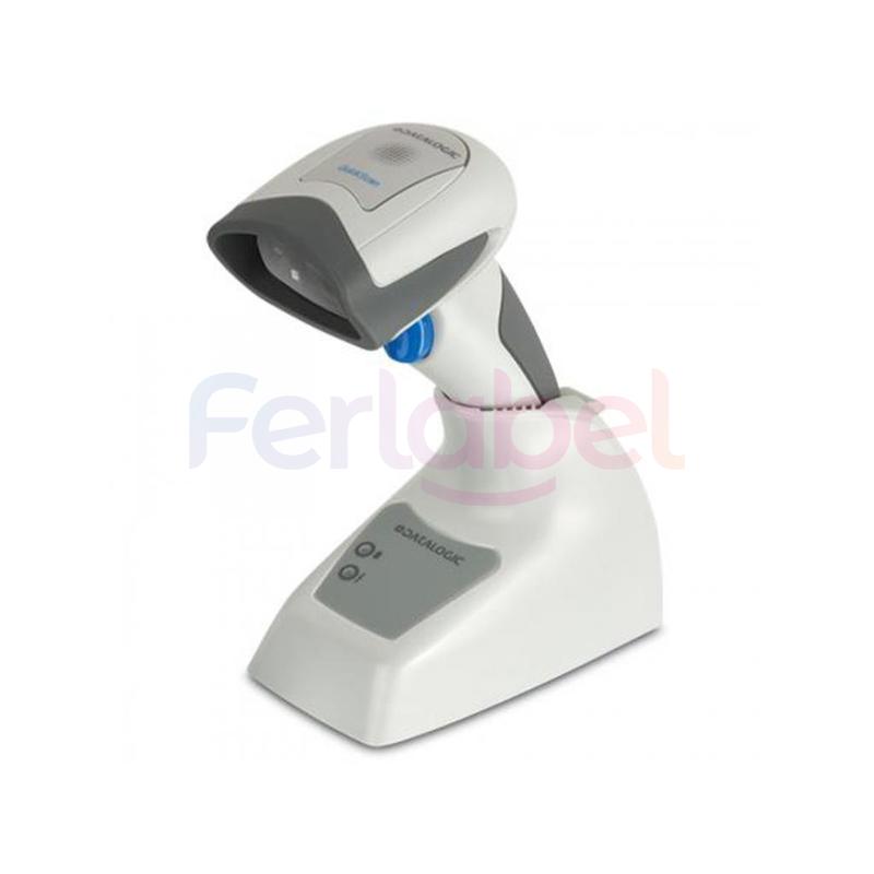 datalogic kit lettore quickscan wireless qm2430 area imager 2d bianco, 433mhz + base (cavi ed alimentatore esclusi)