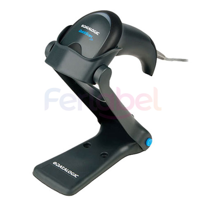 datalogic kit lettore quickscan lite linear imager nero, interfaccia kbw/rs-232 + cavo rs-232 90g000008 + stand std-qw20-bk + alimentatore 4004-0849 + rm (adattatore escluso)