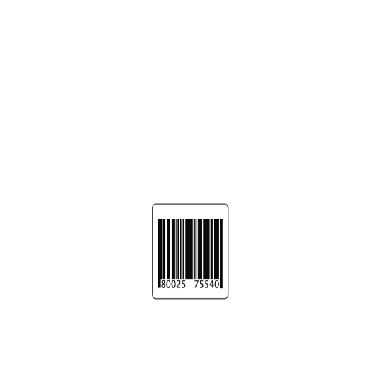 Etichetta Antitaccheggio Checkpoint 5x5 Economy RF - Pre-stampate Finto Barcode, Disattivabili