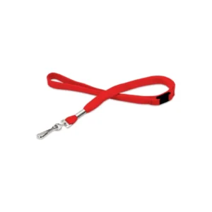 Lanyard rossi con moschettone e sgancio di sicurezza, confezione da 100 (1437244)