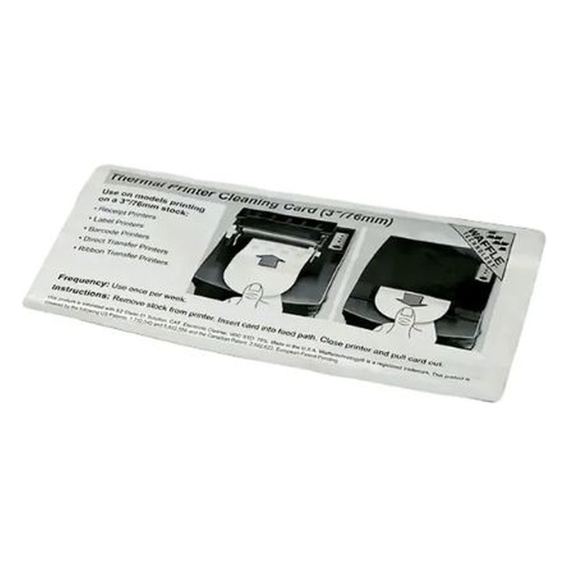 Card di pulizia TSC da 3 pollici (76 mm), confezione da 15 (36-0000010-00LF)
