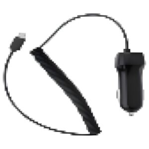 Caricatore da auto Bluebird 5V/2A con cavo spiralato USB-C compreso per terminali EF550, EF550R, EF551, EF551R, EK430, HF550X e SF650 (602010024)