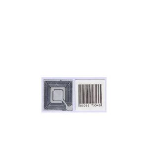 Etichetta Antitaccheggio RF 8.2 MHz Checkpoint 4x4 cm con Falso Barcode