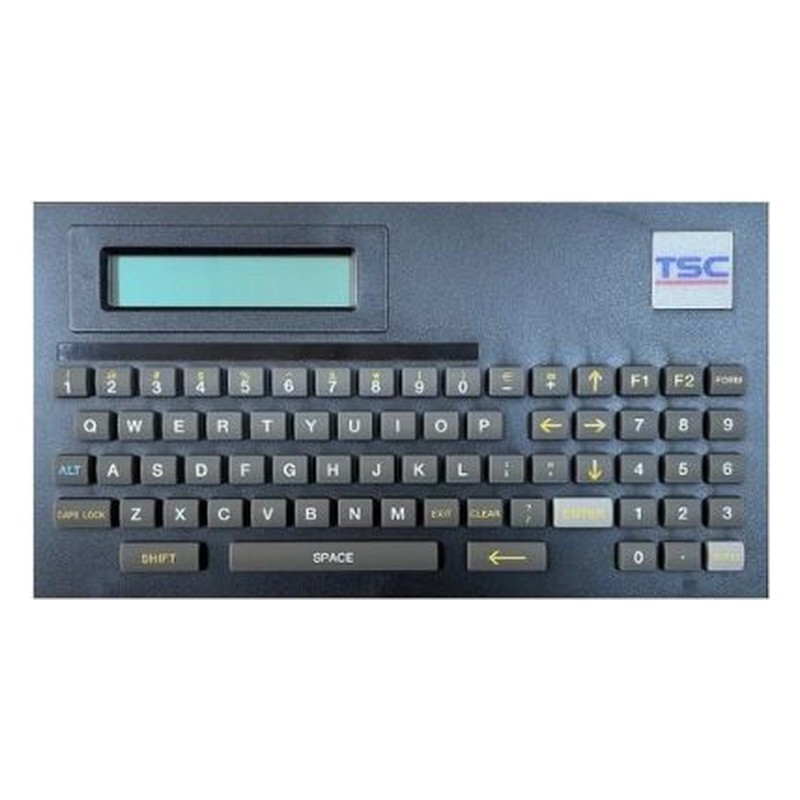 Tastiera con display KP-200 Plus TSC QWERTY nera per serie TH, DH, TC, TX210 e per DA220, DA320, TE210 e TE310 (99-117A002-0000)