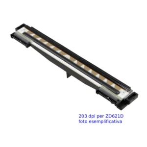 Testina di Stampa Originale Zebra 203 dpi per ZD621d (P1112640-050)