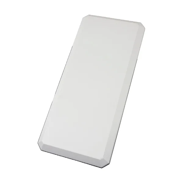 Antenna RFID UHF Bluebird AN971 a copertura estesa per lettori fissi FR901 e FR900 (421060016) - vista tre quarti (lato lungo in verticale)