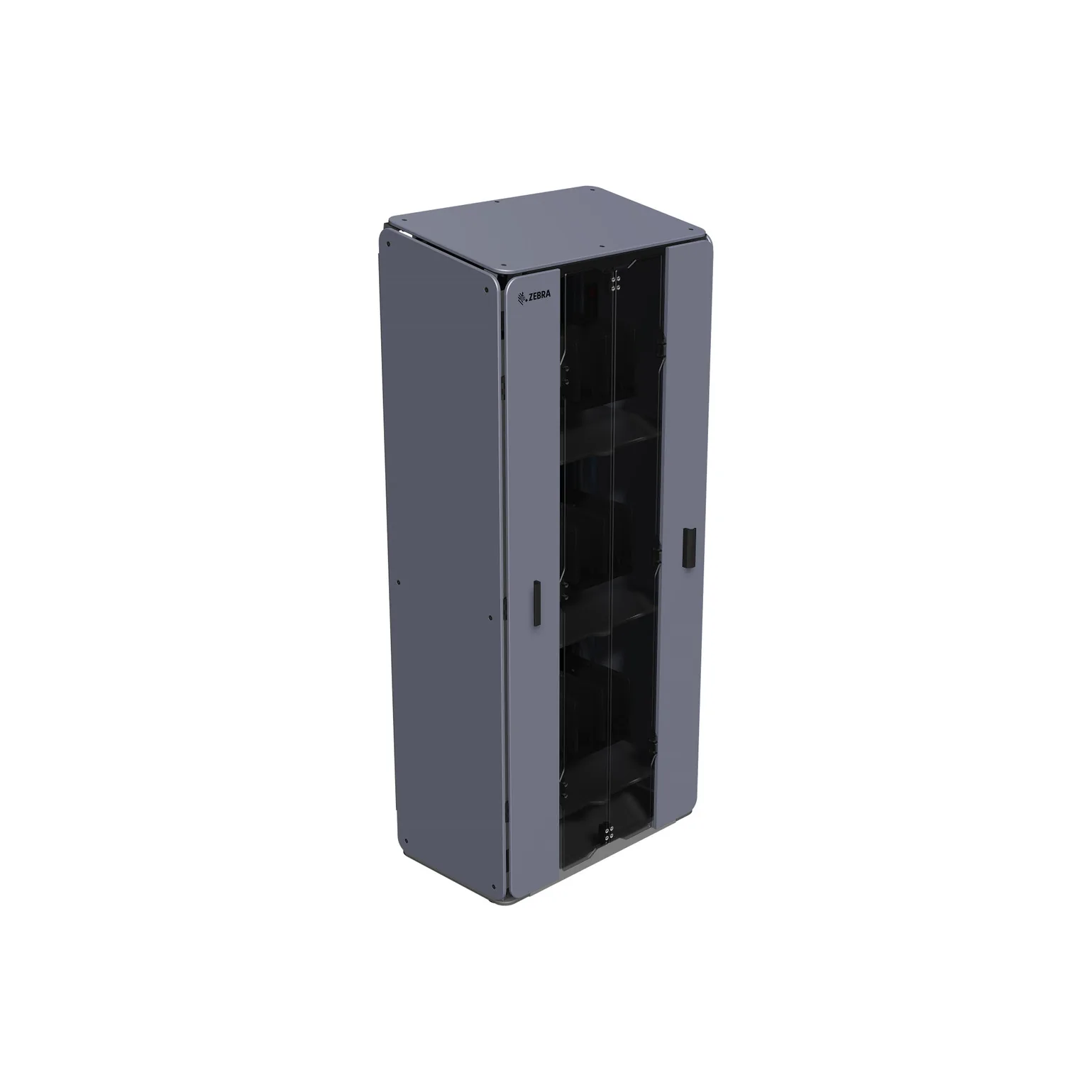 Armadio di ricarica Zebra Guardian Cabinet Large, versione da montare (CS-CAB-4-FLTPK-B-EMEA) - vista tre quarti