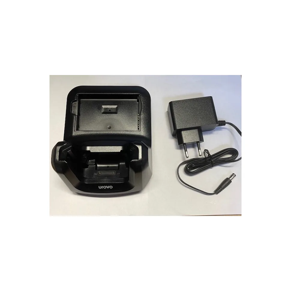 Base di ricarica a 1 posto con vano batteria Urovo per DT40 (HBCDT40-1) - vista prodotto