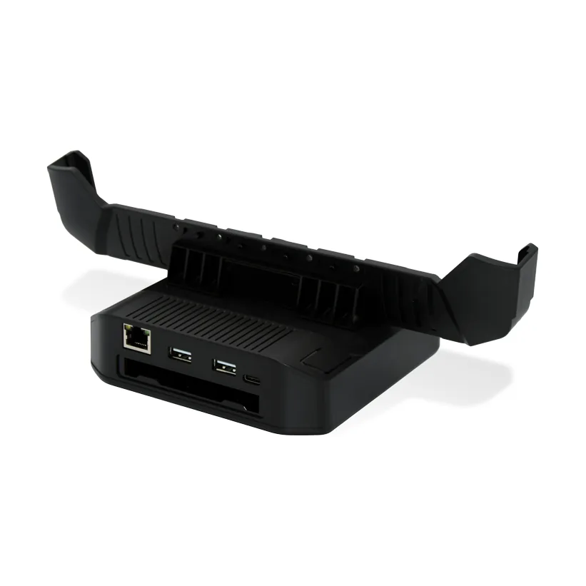 Base di ricarica da tavolo Newland con slot per batteria di scorta per NQuire 10 Trygon (SD-DC100P) - vista retro