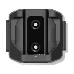 Base di ricarica Newland con cavo USB-C per smartwatch WD5 (NLS-CDWD5-01) - vista dall'alto, vuota