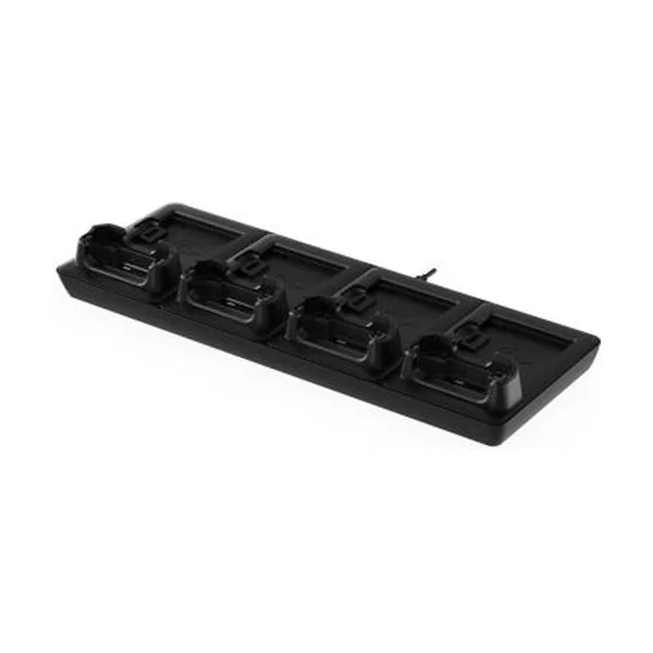 Base di sola ricarica Bluebird a 4 posti per S20 con 4 vani per batterie di scorta, richiede alimentatore 9V/10A (204020037) - vista tre quarti
