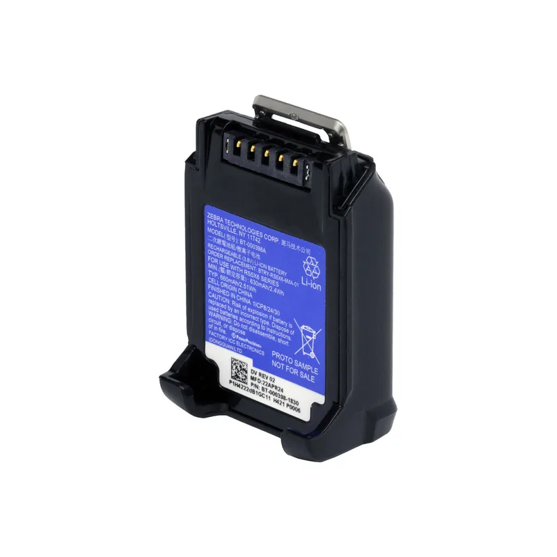 Batteria per celle frigorifere 660 mAh Zebra per RS5100 e RS6100 (BTRY-RS5X6-6MA-01)