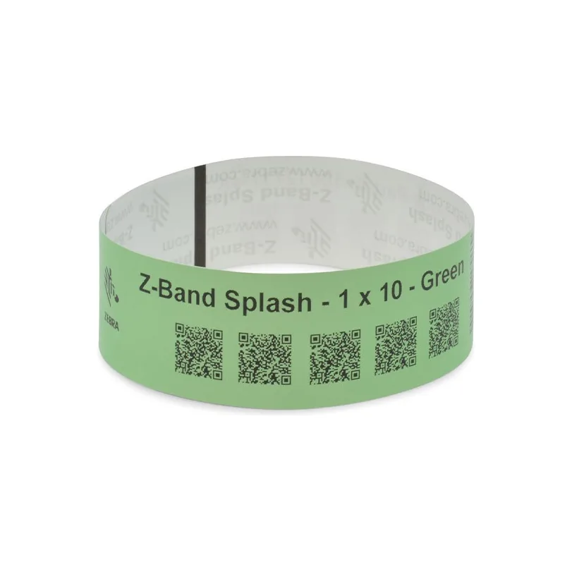 Braccialetti Impermeabili per Parchi Acquatici Zebra Z-Band Splash 10012718-4 - vista prospettiva