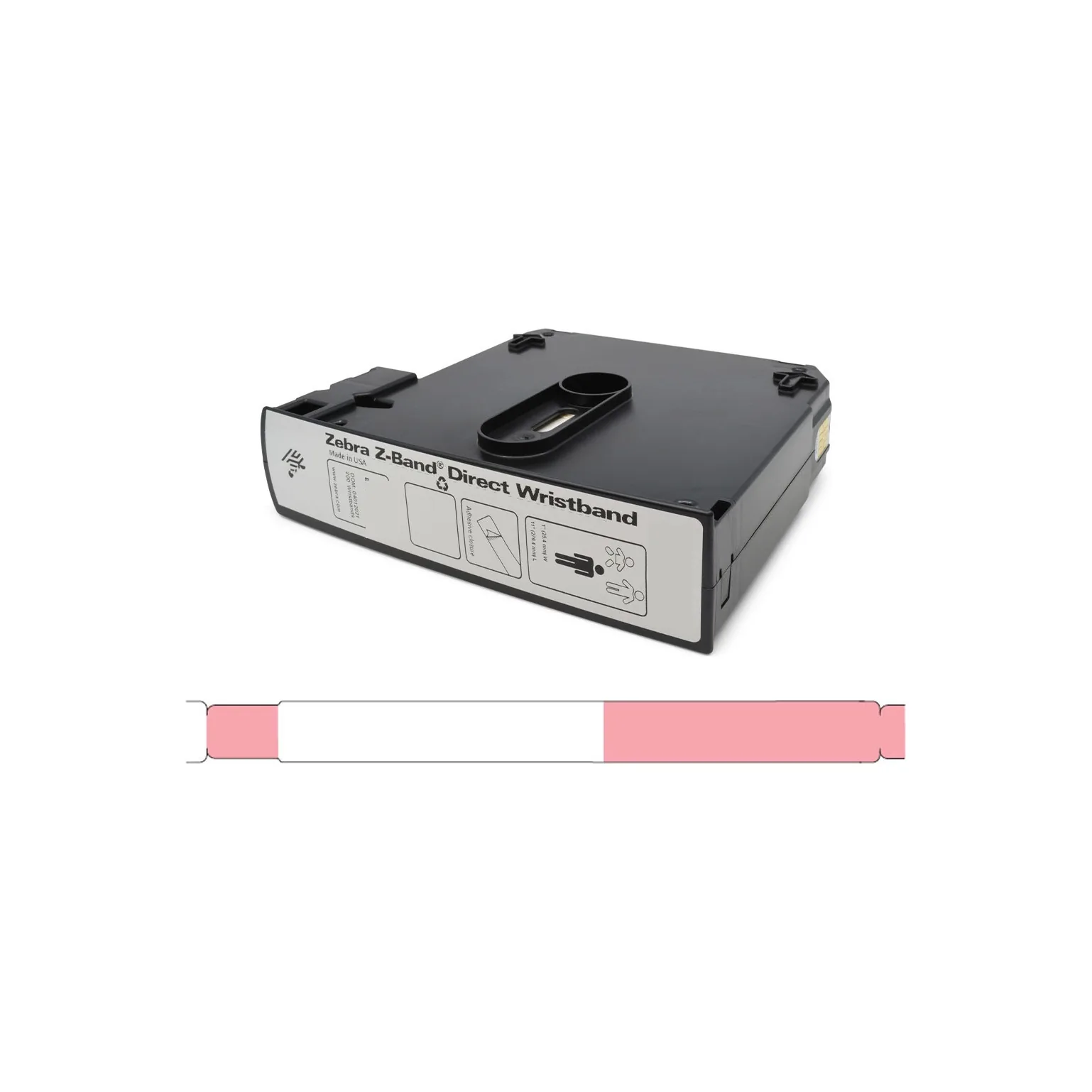 Braccialetti Ospedalieri Zebra Z-Band Direct 10006995-5K - vista prospettiva