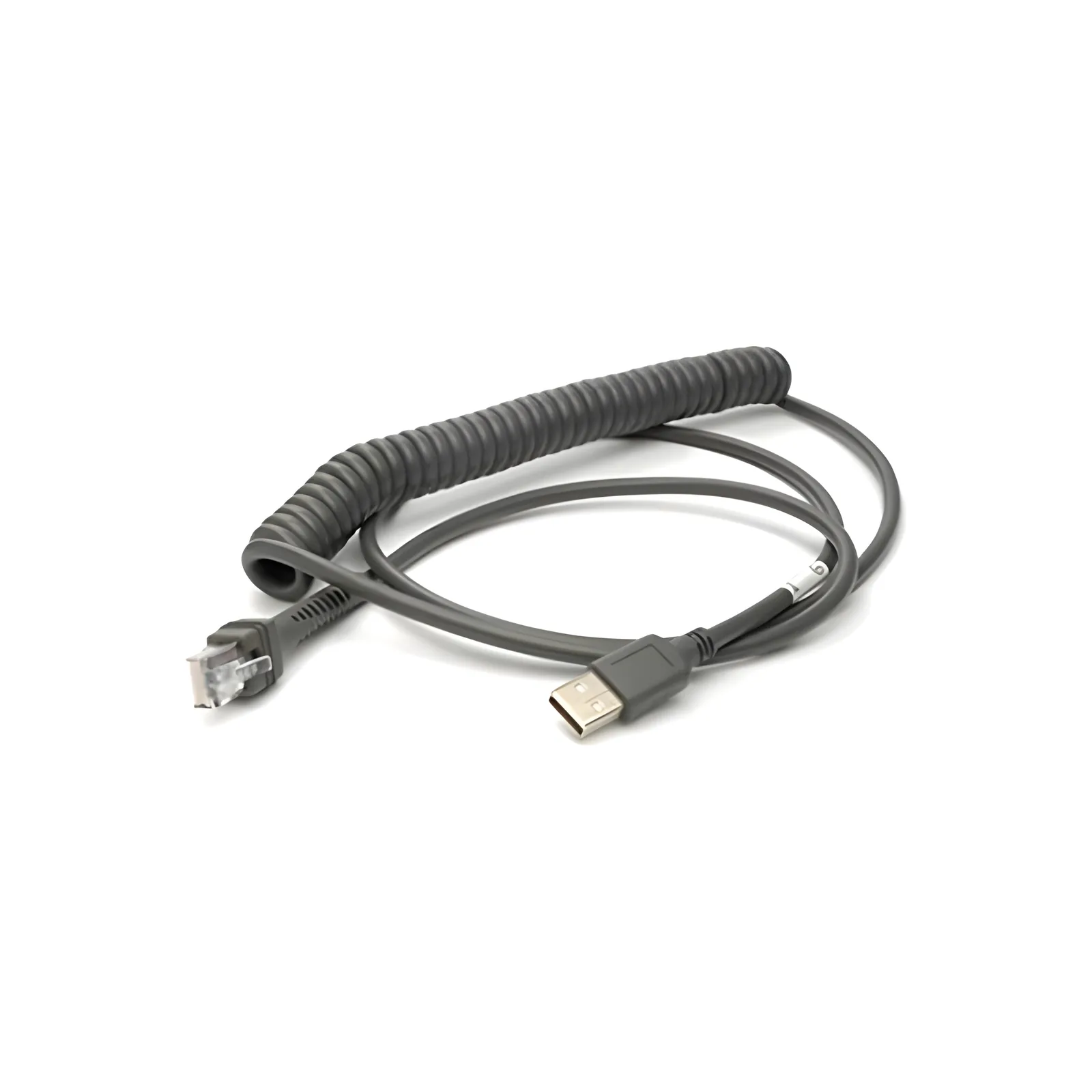 Cavo USB-A a spirale 2,4 m (Power Off Terminal) per PowerScan 9100 e 9500 Datalogic (CAB-524)