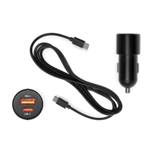 Caricatore da auto Newland USB-A e USB-C 60 W con cavo USB-C 1,5 m per terminali MT37, MT67, MT93, MT95 e N7 (NLS-CPA-UNIV) - vista accessorio