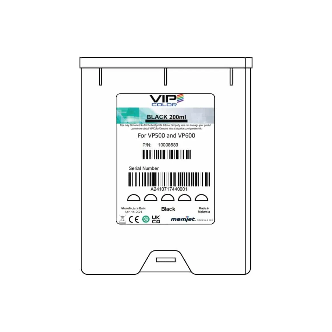 Cartucce Originali Vip Color per VP500 e VP600 - vista dettaglio