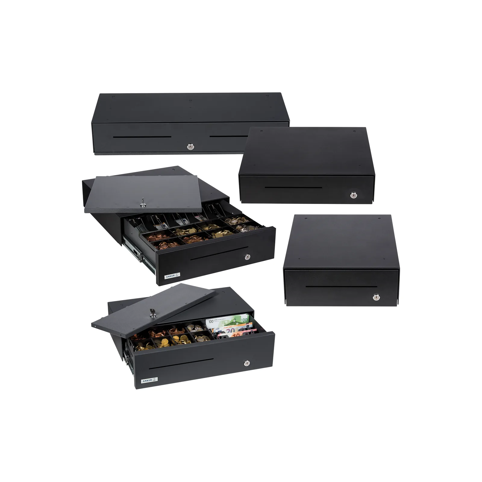 Cassetto per registratore di cassa Anker Heavy Duty - vista fronte