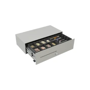 Cassetto per registratore di cassa APG Micro - vista aperto