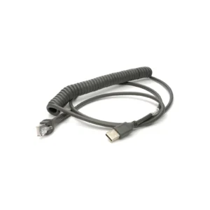 Cavo USB schermato a spirale 2,7 m, connettore tipo A, Zebra per DS2208, LI2208, DS4608 e DS7708 (CBA-U32-C09ZAR) - vista prodotto
