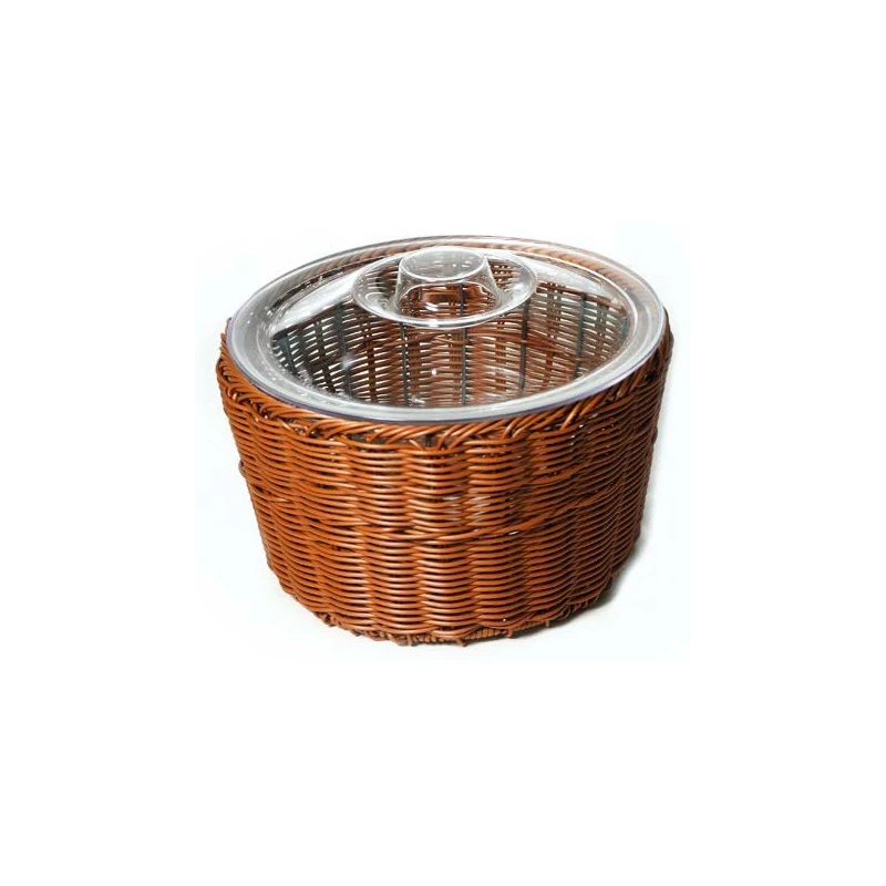 Cesto circolare con inserto trasparente da 4,5 litri SECB160032
