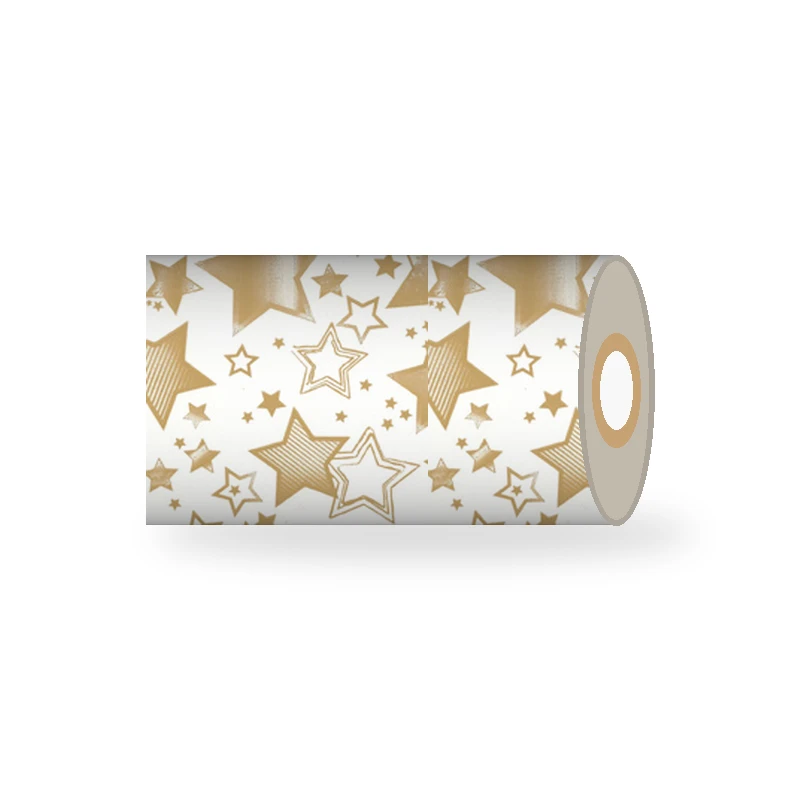 Rotolo carta regalo CoLibrì Perlato Avorio Stelle Oro RP1GX15OR