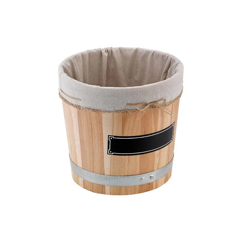 Contenitore a barile in legno con coperchi e accessori SECTJB3434